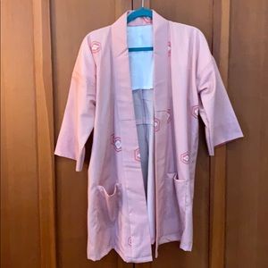 Vintage Wool Blend Japanese Kimono / House Coat